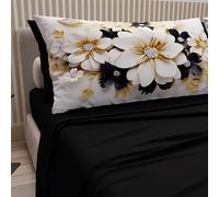 PETTI Artigiani Italiani - Cotton Sheets with Pillowcases in Digital Print, French Queen, Top and Bottom Sheet Set with Corners, Ceramic Black, 100% Made in Italy