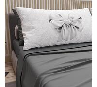 PETTI Artigiani Italiani - Cotton Sheets with Pillowcases in Digital Print, Pizza and a Half Bed Set, Dark Grey, 100% Made in Italy