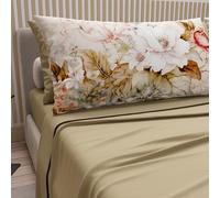 PETTI Artigiani Italiani - Cotton Sheets with Pillowcases in Digital Print, Pizza and a Half Bed Sheet, Vintage Flower, 100% Made in Italy