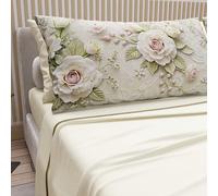 PETTI Artigiani Italiani - Cotton Sheets with Pillowcases in Digital Print, Single Sheet, 334 Cream Pattern Bedding Set, 100% Made in Italy