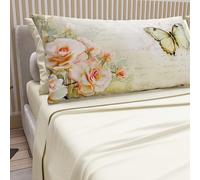 PETTI Artigiani Italiani - Double Bed Sheets Cotton with Pillowcases in Digital Print, Double Bed Sheet 336 Pattern, Cream, 100% Made in Italy