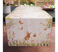PETTI Artigiani Italiani - Easter Table Runner, Table Runner in Digital Print, 100% Made in Italy | Elegance for the Easter Table