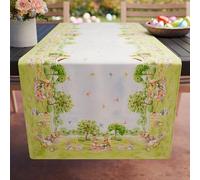 PETTI Artigiani Italiani - Italian Made Easter Table Runner, Digital Print, A-picnic, RNNCDP-PICNIC-1PZ
