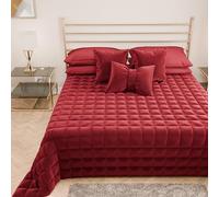 PETTI Artigiani Italiani - One and a Half Square Quilt in Soft and Warm Velvet, Autumn Spring Quilt, One and a Half Bedspread, 100% Made in Italy