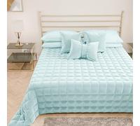 PETTI Artigiani Italiani - One and a Half Square Quilt in Soft and Warm Velvet, Autumn Spring Quilt, One and a Half Bedspread, 100% Made in Italy