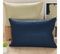 PETTI Artigiani Italiani - Pair of 70x50 cm Microfiber Pillowcases, Bedroom Cushions, Sofa, Set of 2 Cushion Covers, Double Face Pillowcase Dove Gray Blue