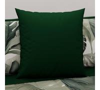 PETTI Artigiani Italiani - Pair of Microfiber Pillowcases 30x30 cm, Bedroom Cushions, Sofa, Set of 2 Cushion Covers, Solid Green Pillowcase, 100% Made in Italy
