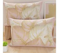PETTI Artigiani Italiani - Pair of Pillow Cases 40 x 145 cm in Microfibre, Pillows for Bedroom Furniture, Sofa, Living Room, Set of 2 Cushion Covers, Tropical Powder O Pillowcase, 100% Made in Italy