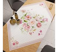 PETTI Artigiani Italiani Petti Kitchen Accessories, 100% Hypoallergenic Microfibre, Shabby Dots Powder, Centrotavola 90 x 90 cm