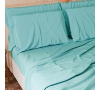 PETTI Artigiani Italiani-Piece French Queen Size Sheet Set, Soft and Breathable, Complete Bed Set with Top Sheet, Fitted Sheet with Elasticated Corners and 2 Pillowcases Tiffany Sheets