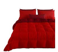 PETTI Artigiani Italiani, Quilts, Warm and Soft Comforter, Microfiber Duvet, 100% Made in Italy, Microfibre, Bordeaux, Single (150x260 cm)