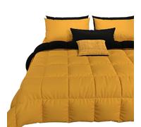 PETTI Artigiani Italiani, Quilts, Warm and Soft Comforter, Microfiber Duvet, 100% Made in Italy, Microfibre, Orange, Small Double (220x260 cm)