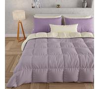PETTI Artigiani Italiani, Quilts, Warm and Soft Comforter, Microfiber Duvet, 100% Made in Italy, Microfibre, Pink, Small Double (220x260 cm)