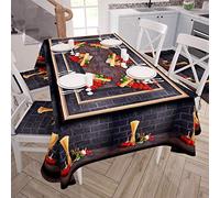 PETTI Artigiani Italiani Rectangular, Microfiber, Decorative Printed Table Cloth, 100% Made in Italy, Pasta, 140x450 cm