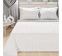 PETTI Artigiani Italiani - Single Bedspread, Spring, White Grey, 100% Made in Italy, 100% Hypoallergenic Microfibre