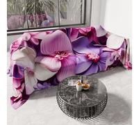 PETTI Artigiani Italiani - Spring-Summer Double Bed Bedspread Lightweight Blanket Double Bed Sheet Floral 05-23 100% Made in Italy
