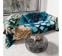 PETTI Artigiani Italiani - Spring-Summer Double Bed Bedspread Lightweight Blanket Double Bed Sheet Floral 05-15 100% Made in Italy