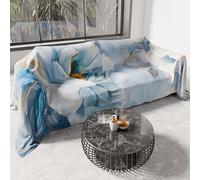 PETTI Artigiani Italiani - Spring-Summer Double Bed Bedspread Lightweight Blanket Queen Size Bed Linen Floral 13 100% Made in Italy