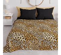 PETTI Artigiani Italiani - Spring-Summer Double Bed Bedspread Lightweight Blanket Queen Size Bed Sheet Animal 04 100% Made in Italy