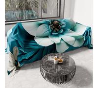 PETTI Artigiani Italiani - Spring Summer Double Bedspread Light Blanket Double Bed Linen Bedspread Floral 05-21 100% Made in Italy