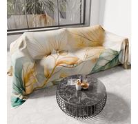 PETTI Artigiani Italiani - Spring-Summer Double Bedspread Lightweight Blanket for Double Bed and Half Bedspread, Floral 154 100% Made in Italy