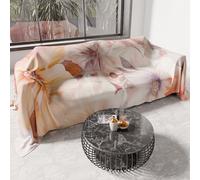 PETTI Artigiani Italiani - Spring Summer Double Bedspread Lightweight Double Bed Sheet Floral 1 100% Made in Italy