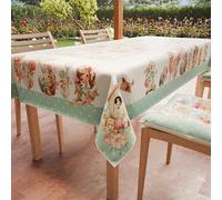 PETTI Artigiani Italiani - Stain-resistant Easter Rectangular Tablecloth Easter Kitchen Dolly Design X18 Seater (140 x 360 cm) 100% Made in Italy