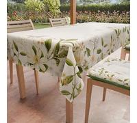PETTI Artigiani Italiani - Stain Resistant Tablecloth Rectangular 140x300 cm 14 Seats, Wipe Clean Microfibre Kitchen Table Cover, Floral Design Wildflowers, 100% Made in Italy