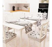 PETTI Artigiani Italiani Table, Circle Grey, 1pz Runner Tavola 40x140 cm