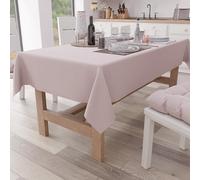 PETTI Artigiani Italiani - Table Cloth, Kitchen Tablecloth in Solid Colour, Cotton Powder, 15 Seater (140 x 300 cm)