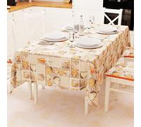 PETTI Artigiani Italiani - Table Cloth, Table Cloth, Kitchen Tablecloth in Cotton Design Lidia Orange X6 Places (140 x 180 cm) 100% Made in Italy
