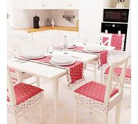 PETTI Artigiani Italiani Table, Cotton, Red Hearts, 1pz Runner Tavola 40x140 cm