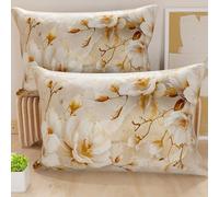 PETTI Italian Artisans - Pair of 50x70 cm Microfiber Cushion Covers, Decorative Pillows for Bedroom, Sofa, Living Room, Set of 2 Cushion Covers, Floral Pillow Case 12, 100% Made in Italy