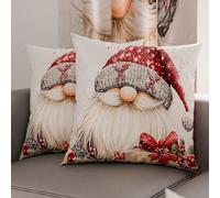 PETTI Italian Artisans - Pair of 60x60 cm Microfiber Cushion Covers, Christmas Pillow Cases, Christmas Decor Cushions for Bedroom, Sofa, Living Room, Set of 2 Cushion Covers, Xmas Pillow Case 13
