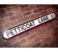 Petticoat Lane Old Fashioned London Vintage Street Sign Market Road Sign