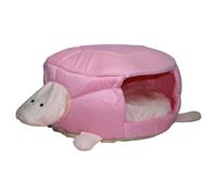 Pettimania Dog Bed Turtle Pink Cuddle Cave For Small Dogs