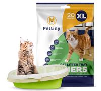 Pettiny 20 XL Cat Litter Tray Liners with Drawstrings Scratch Resistan