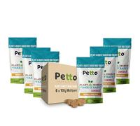 Petto Plant & Insect Based Hypoallergenic Dog Treats 6 x 100g | Healthy & Meat-Free Training Bites | Human Grade & Bakery Made with Crickets, Camomile & Pumpkin