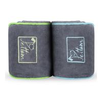 PETTOM 2 Pack Dog Drying Towel with Hand Pocket 90X50cm, Super Absorbant Microfibre Dog Towels for Dogs Puppys Cats, Pet Shower Bath Towel Machine Washable, Grey