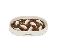 PETTOM Cat Slow Feeder Bowl, Fun Cat Puzzle Feeder Bowl Anti Vomiting, No-Spill Slow feeder Cat food bowl Eating Interactive Anti Gulping Slow Feeder Dog Bowl for Puppy Kitten (Oval)