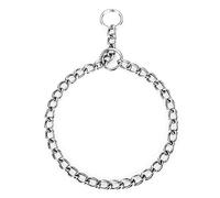 PETTOM Choke Chain for Dogs, Stainless Steel Rust-Proof Dog Collar, Metal strong dog collar, Dog Chain Collars Silver for Dog Training Walking (L- Diameter 60cm)