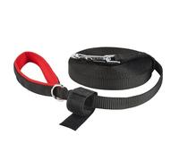 PETTOM Heavy Duty Strong Long Line Dog Lead Leash 3M 6M 10M 15M 20M Traction Rope, for Puppy Small Dogs Training Running with Neoprene Padded Handle, Black