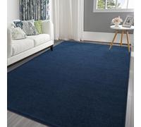 Pettop Area Rugs for Bedroom Living Room, 4x6 Navy Blue Thickened Memory-Foam Indoor Carpets, Modern Aesthetic Minimalist Super Soft Comfy Carpet for Boys Girls Adults Room Dorm Home Decor