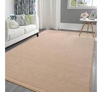 Pettop Area Rugs for Bedroom Living Room, 6x9 Beige Thickened Memory-Foam Indoor Carpets, Modern Aesthetic Minimalist Super Soft Comfy Carpet for Boys Girls Adults Room Dorm Home Decor