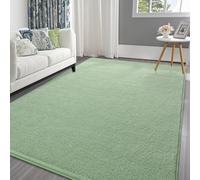 Pettop Area Rugs for Bedroom Living Room, 6x9 Light Green Thickened Memory-Foam Indoor Carpets, Modern Aesthetic Minimalist Super Soft Comfy Carpet for Boys Girls Adults Room Dorm Home Decor