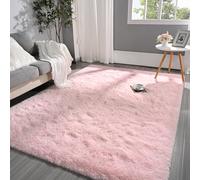 Pettop Fluffy Pink Rug for Bedroom & Living Room, 4x6 Feet Rectangle, Plush Fuzzy Carpet for Girls, Kids & Boys, Non-Slip & Washable for Nursery & Classroom Decor