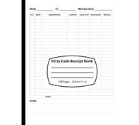 Petty Cash Receipt Book: Track Cash Coming In & Out With Ease