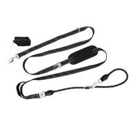 Petty Perry 10FT Hands Free Dog Leash for Small Medium Large Dogs, Heavy Duty Reflective Dog Leash with Traffic Handle, Seat Belt Buckle & Poop Bag Holder (Black)