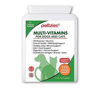 PETTZIES Daily Dog Vitamins - 24 Natural Minerals and Multivitamin Supplement for Dogs and Cats - Puppy to Senior - Support Brain, Heart, Joint, Muscle, Gut, Skin, Coat and Immune System.120 Tablets