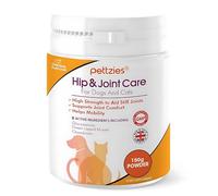 PETTZIES Hip and Joint Supplements for Dogs and Cats Health 150g - Arthritis Aid, Joint Care, Pain Relief Support for Senior, Young, Active Pets. Glucosamine, Green Lipped Mussel, Chondroitin, MSM